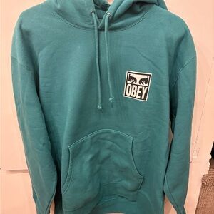 Obey Men's Aqua Hoodie